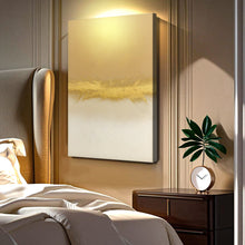Load image into Gallery viewer, Minimalist White And Gold Wall Art
