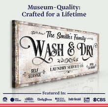 Load image into Gallery viewer, Personalized Laundry Service Sign II