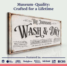 Load image into Gallery viewer, Personalized Laundry Service Sign