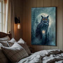 Load image into Gallery viewer, Owl Double Exposure Wall Art II