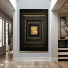 Load image into Gallery viewer, Black And Gold Core Wall Art