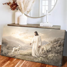 Load image into Gallery viewer, Jesus Protects The Lamb From Wolves Faith Wall Art X