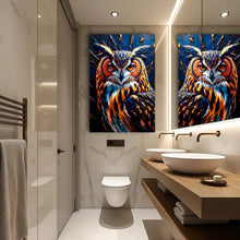 Load image into Gallery viewer, Abstract Owl Wall Art