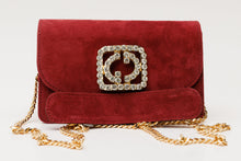 Load image into Gallery viewer, The California Burgundy Suede Leather Handbag