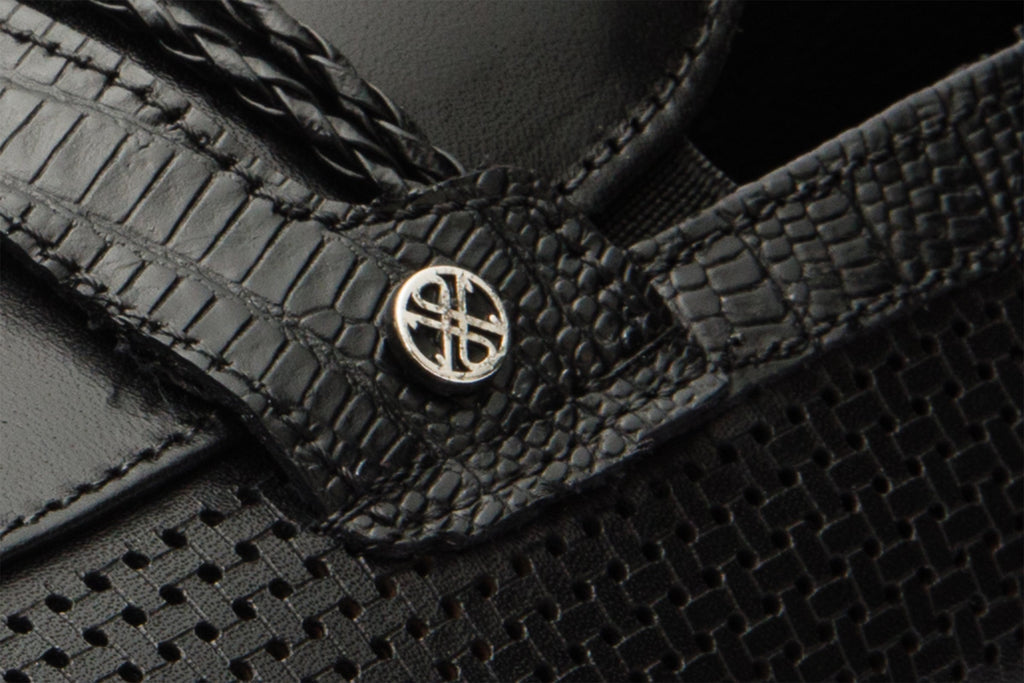 The Acerra Black Leather Loafer Men Shoe Final Sale!