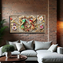 Load image into Gallery viewer, 3D Hummingbirds Wall Art VII