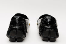 Load image into Gallery viewer, The Pisa Black Leather Bit Drive Loafer Men Shoe