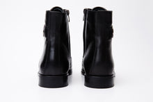 Load image into Gallery viewer, The Zeus Black Leather Lace-Up Men Boot with a Zipper