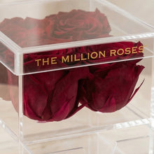 Load image into Gallery viewer, Acrylic 4 Drawer Box | Magenta Roses