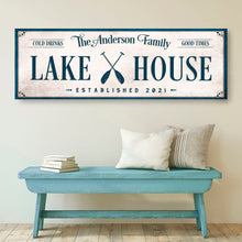 Load image into Gallery viewer, Personalized Lake House Sign IV