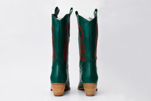 Load image into Gallery viewer, The Togg Green Leather Cowboy Women Boot Final Sale!