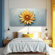 Load image into Gallery viewer, Golden Dandelion Minimalist Abstract Wall Art II