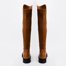 Load image into Gallery viewer, The  Harmony Belle Tan Leather Knee High Women Boot