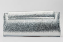Load image into Gallery viewer, The Ege Silver Leather Clutch