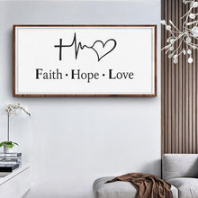 Load image into Gallery viewer, Faith, Hope, Love Faith Wall Art