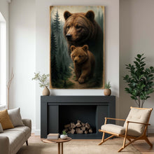 Load image into Gallery viewer, Path of the Wild Kin Bear and Cub Wall Art