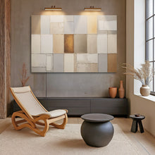 Load image into Gallery viewer, Earth Tones Patchwork Geometric Wall Art