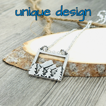 Load image into Gallery viewer, Mountain Range Forest Nature Necklace Bohemian Jewelry