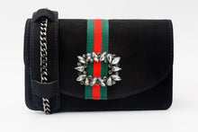Load image into Gallery viewer, The Afega Black Suede Leather Handbag