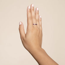 Load image into Gallery viewer, Tessa Amethyst Crystal Eternity Band
