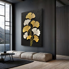 Load image into Gallery viewer, Golden Ginkgo Wall Art