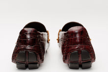 Load image into Gallery viewer, The Pisa Burgundy Leather Bit Drive Loafer Men Shoe