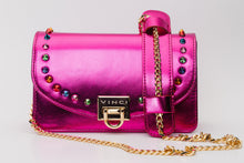 Load image into Gallery viewer, The Caris Fuchsia Leather Handbag