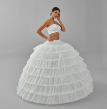 Load image into Gallery viewer, Simple Wedding Dresses Ball Gown Crinoline Skirt -Quinceanera Petticoat Skirt