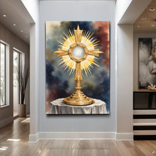 Load image into Gallery viewer, Holy Eucharist in Monstrance Faith Wall Art