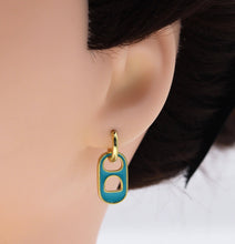 Load image into Gallery viewer, CZ Enamel Soda POP Earrings, Sku#CL23