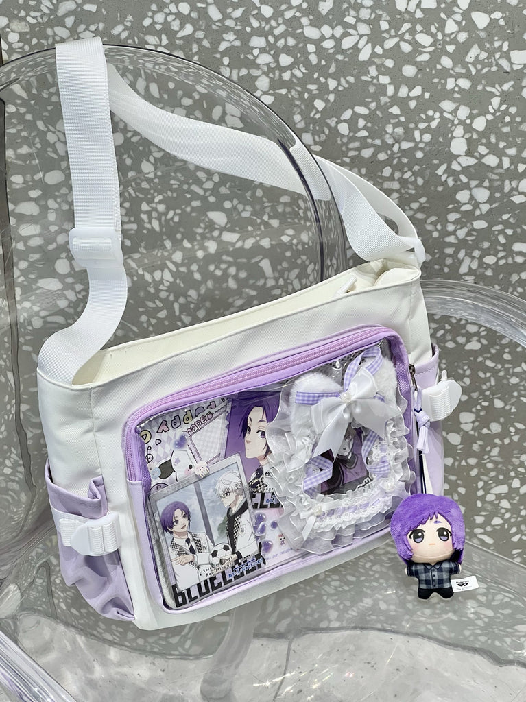 Women's Transparent Canvas Tote Bag - Artistic Single Shoulder Bag for Everyday Use