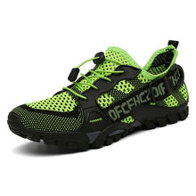Load image into Gallery viewer, Men's Flyknit Hiking Shoes – Lightweight Non-Slip Outdoor Sneakers with Elastic Closure