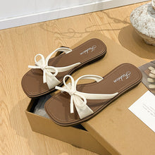 Load image into Gallery viewer, Women's Bow-Tie Beach Sandals - Non-Slip PVC Slides for Summer