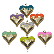 Load image into Gallery viewer, Colorful Enamel Heart Shape Pendant, Sku#L639