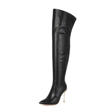 Load image into Gallery viewer, Women's Pointed-Toe Stiletto Over-the-Knee Boots - High Heel Fashion Boots
