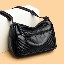 Load image into Gallery viewer, Retro-Textured Crossbody Shoulder Bag – Minimalist PU Leather Women's Bag
