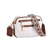 Load image into Gallery viewer, Women's Color Block PU Leather Crossbody Bag - Adjustable Strap Shoulder Bag with Zipper Closure
