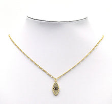Load image into Gallery viewer, Gold CZ Evil Eye Charm, Sku#LK686