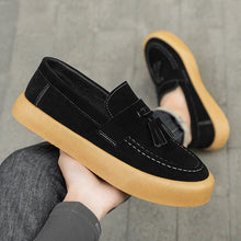 Load image into Gallery viewer, Men's British Style Derby Loafers – Suede Slip-On Casual Shoes