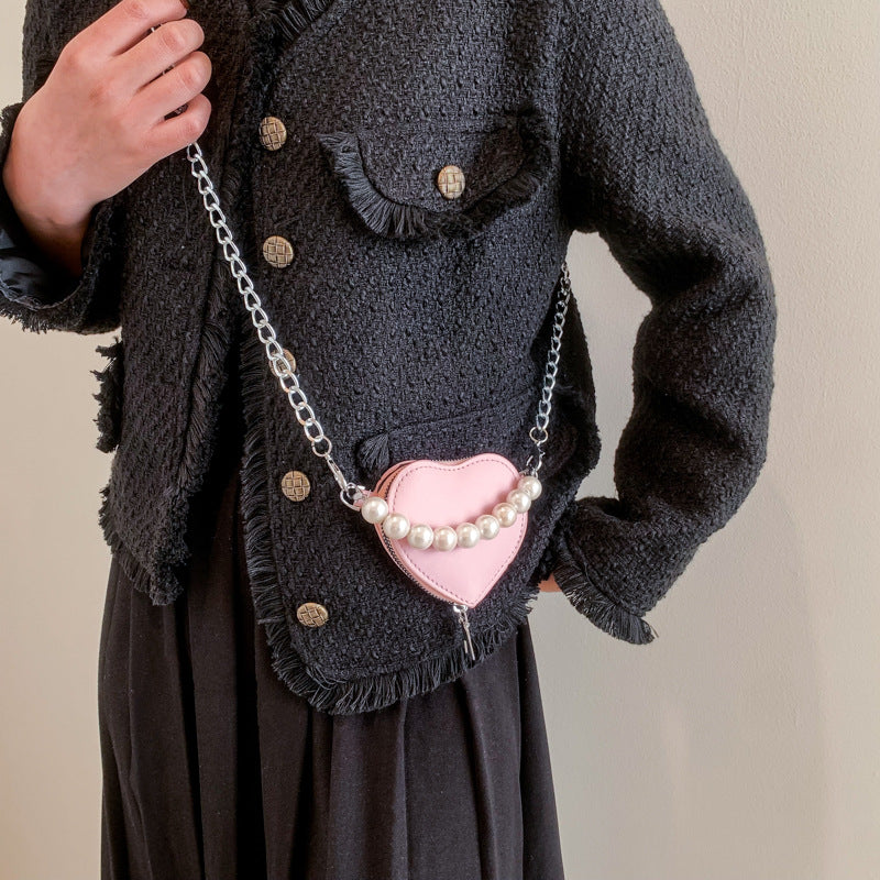 Heart-Shaped Crossbody Bag