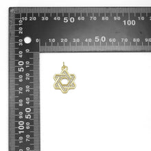 Load image into Gallery viewer, CZ Pave Jewish Star of David Pendant, Sku#LX598
