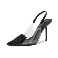 Load image into Gallery viewer, Women's Pointed Toe Stiletto Heels | Transparent Patent Leather High Heels