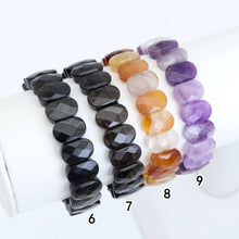 Load image into Gallery viewer, 9x14mm Faceted Rectangle Stretchy Bracelet, Sku#U1980