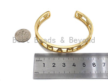 Load image into Gallery viewer, CZ Mirco Pave MAMA Open Cuff Bracelet,  Wire bracelet, Bangle bracelet,  sku#X158