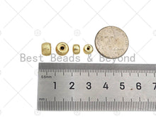 Load image into Gallery viewer, Gold Filled Starburst Rondelle Spacer Beads, 4x6mm/5x8mm 18K Gold Filled Brass Spacer Beads, Pony beads, Sku#C124