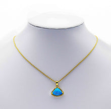 Load image into Gallery viewer, Gemstone Fan shape Charm, Sku#LY10