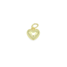 Load image into Gallery viewer, Cute Puffy Gold 3D Heart Shape Charm Pendant, Sku#LD655