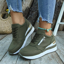Load image into Gallery viewer, Casual Lightweight Athletic Sneakers for Women | Round Toe High-Top Sports Shoes | Blue, Black, Gray