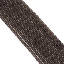 Load image into Gallery viewer, Genuine Smoky Quartz Faceted Rondelle Beads, Sku#U1679