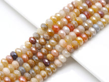 Load image into Gallery viewer, Mystic Genuine Rutilated Jade Rondelle Faceted Beads Sku#UA268